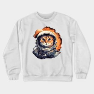 Astronaut Space Cat Crewneck Sweatshirt